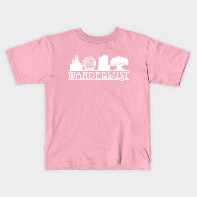 Wanderlust Kids T-Shirt by TreyLemons